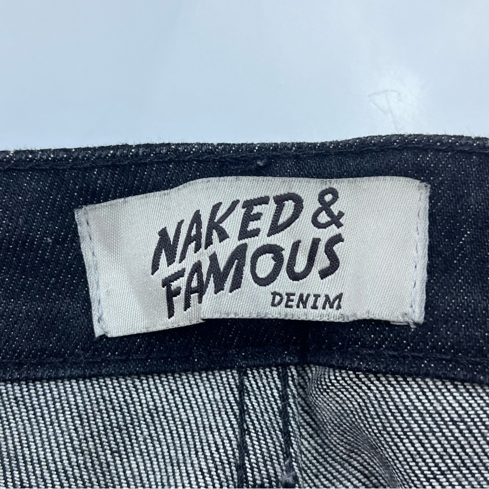 Naked & Famous Denim Ash Black Stretch Jeans - Super Guy N272-19 - Picture 3 of 8